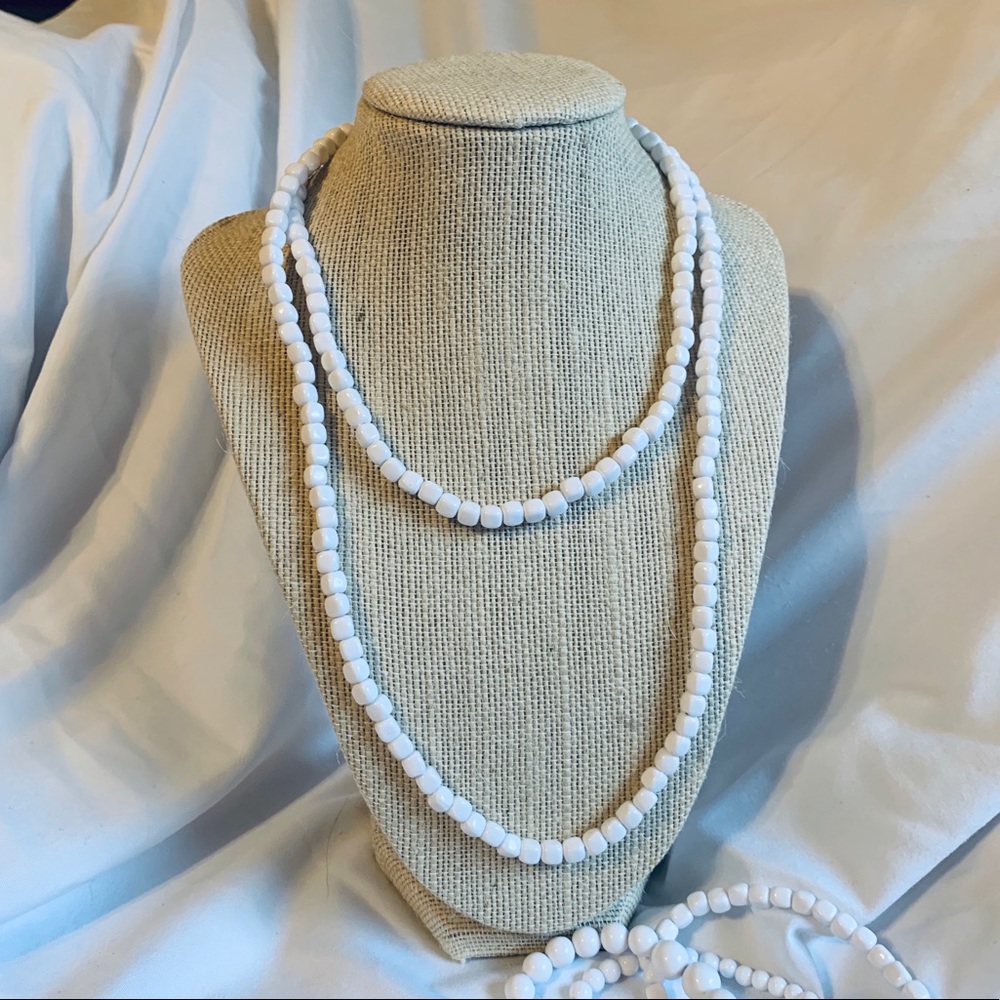 White Cube Necklace
